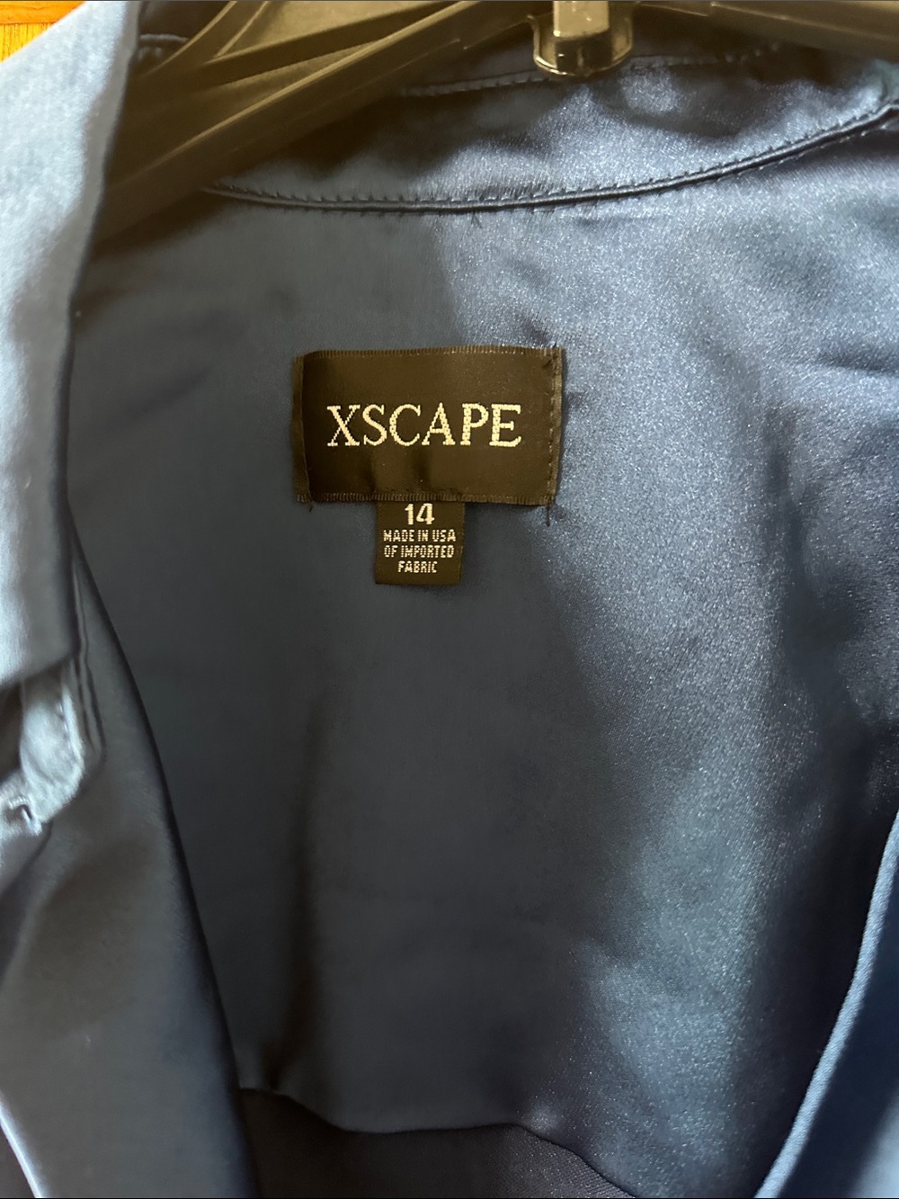 Xscape Royal Blue Satin Maxi Dress - Picture 2 of 9